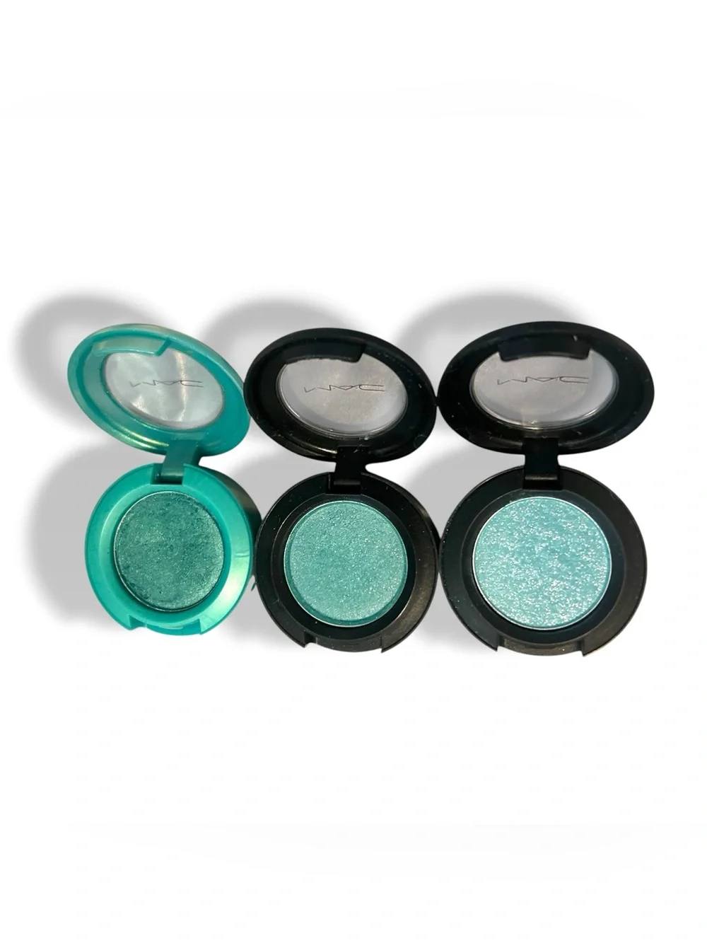 MAC cosmetics eye shadow WATERNYMPH, AQUADISIAC, TURQUATIC discontinued RARE Y2K